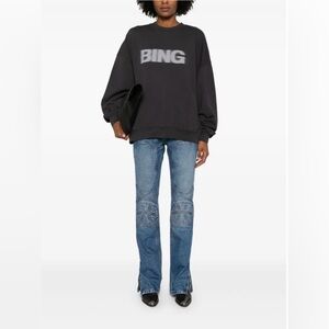 Anine Bing Miles Sweatshirt Sz M